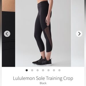 Lululemon Sole Training Crop Size 8